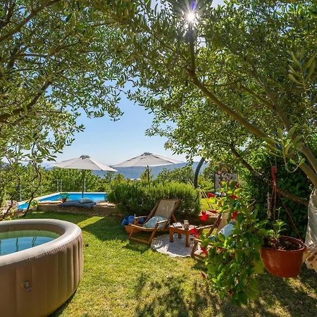Up With Panoramic Views Of Picturesque Landscape And Sea Villa