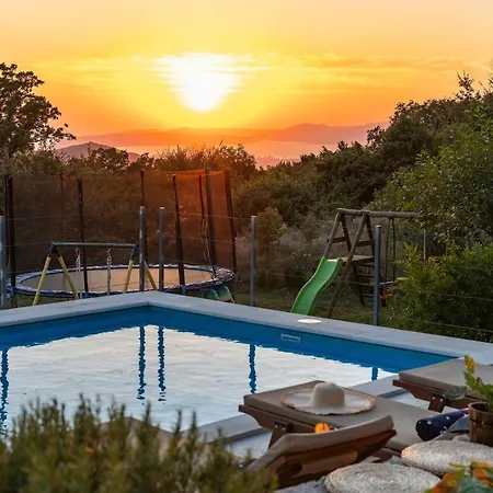 Villa Up With Panoramic Views Of Picturesque Landscape And Sea
