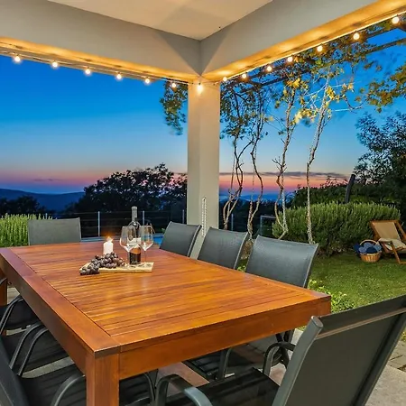 Up With Panoramic Views Of Picturesque Landscape And Sea Villa