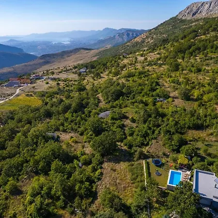 Villa Up With Panoramic Views Of Picturesque Landscape And Sea